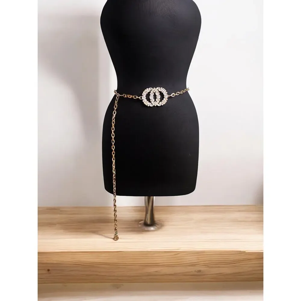 Gold Elegant Adjustable Chain Belt